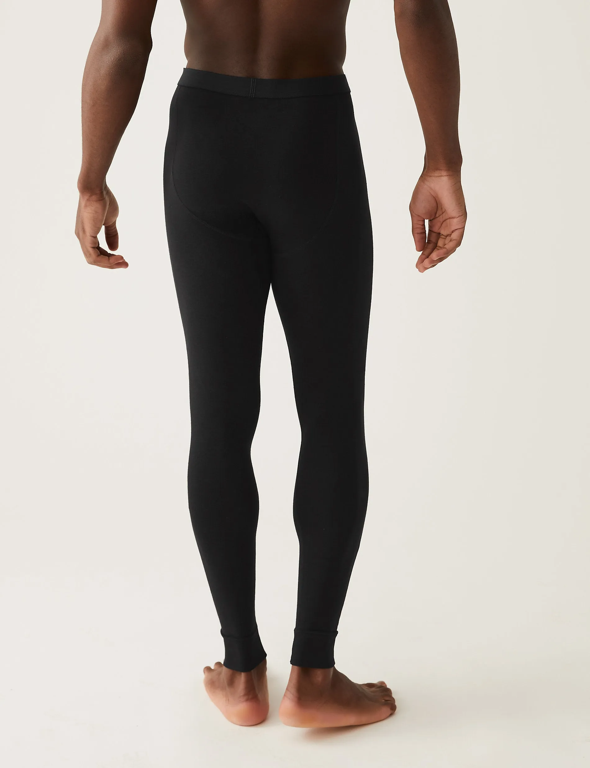 2 pairs of lightweight thermal underwear-johns Heatgen Marks & Spencer, black