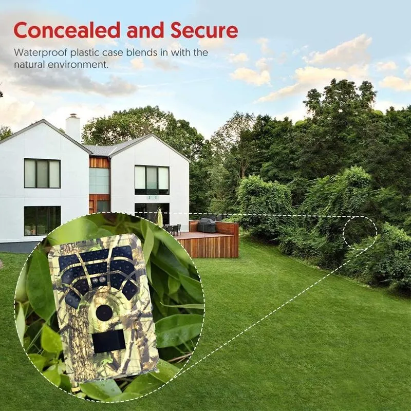720p Infrared Night Vision Wildlife Camera - 120 Degree Wide Angle