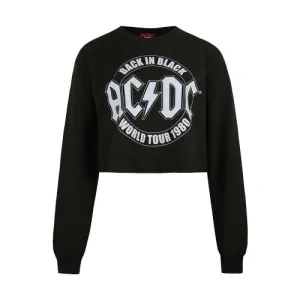 AC/DC Womens/Ladies Tour Emblem Cropped Sweatshirt