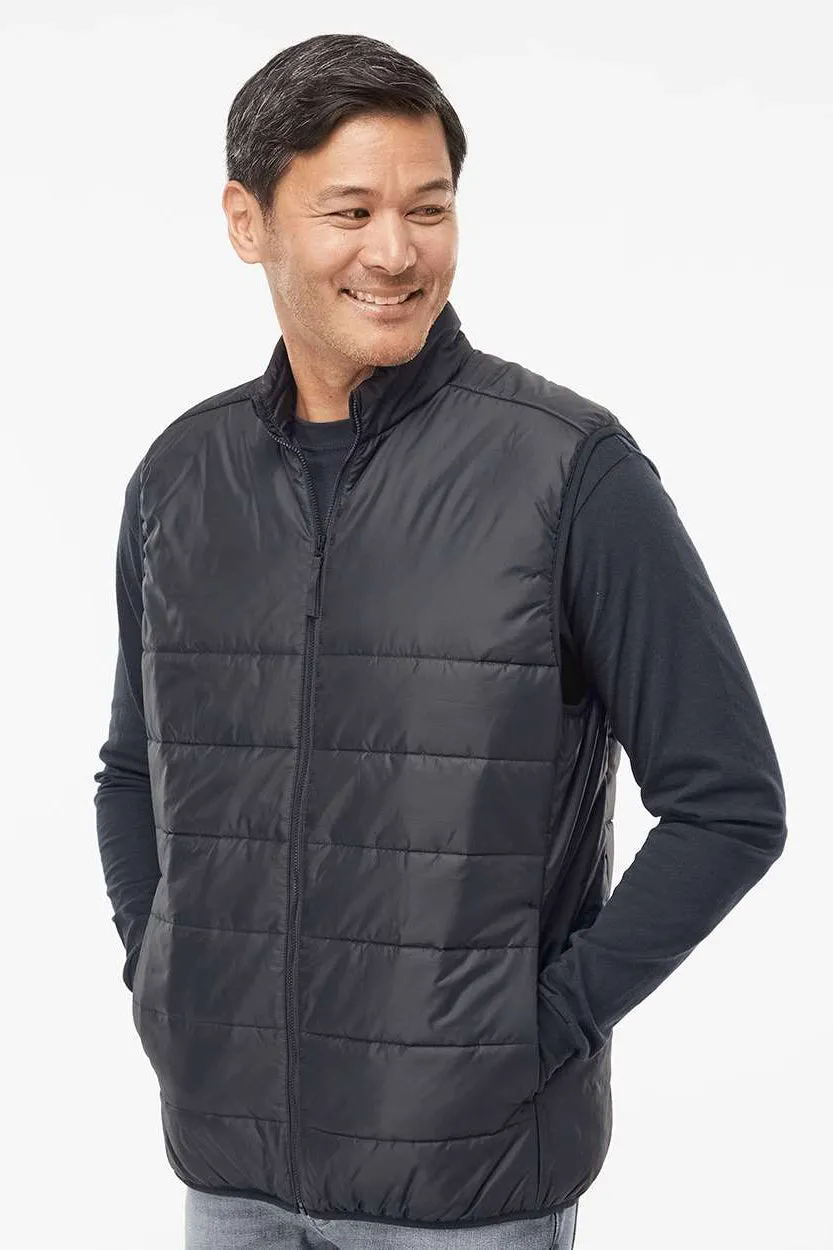 Adidas Mens Full Zip Puffer Vest - Black - NEW