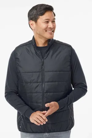 Adidas Mens Full Zip Puffer Vest - Black - NEW