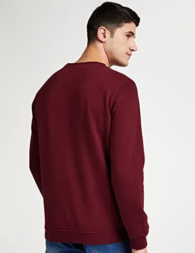 Allen Solly Men Casual Cotton Sweatshirt(ASSTORGPM88973_Maroon_L)