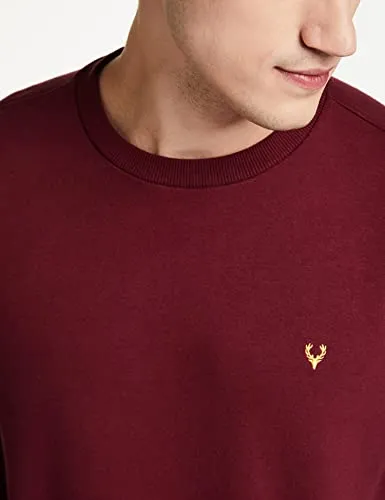 Allen Solly Men Casual Cotton Sweatshirt(ASSTORGPM88973_Maroon_L)