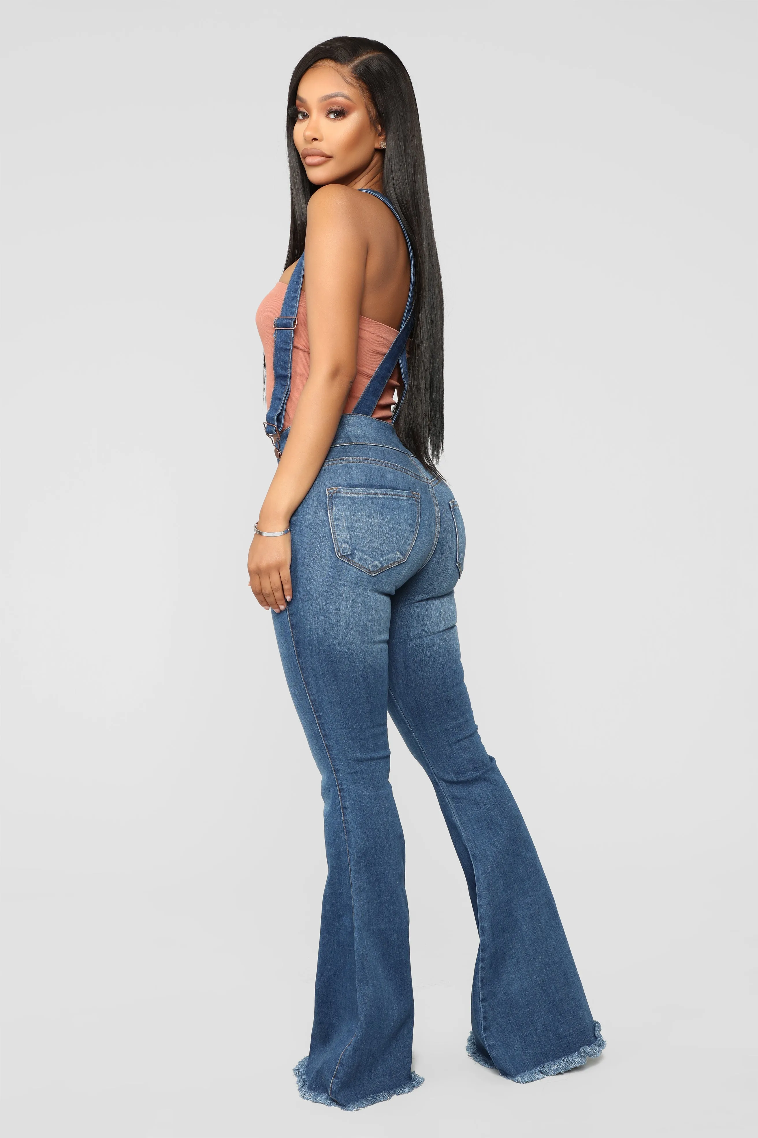 Beautiful Dreams Denim Overalls - Medium Blue Wash