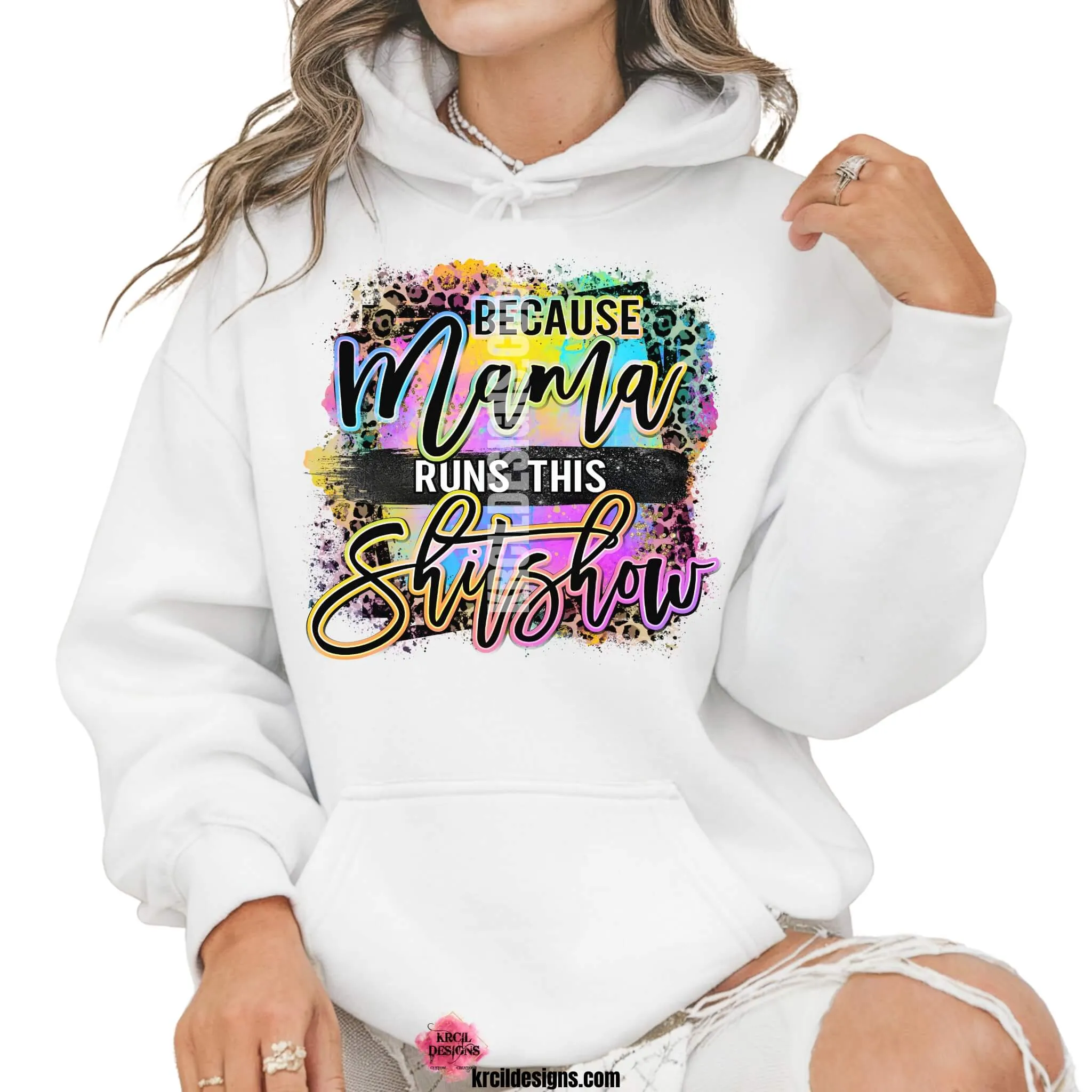 Because Mama Runs This Shitshow! Sassy Mom Water Bottles