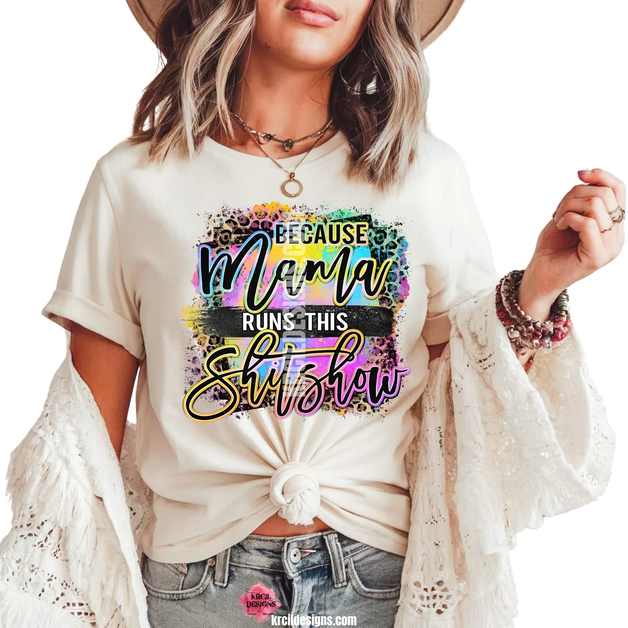 Because Mama Runs This Shitshow! Sassy Mom Water Bottles