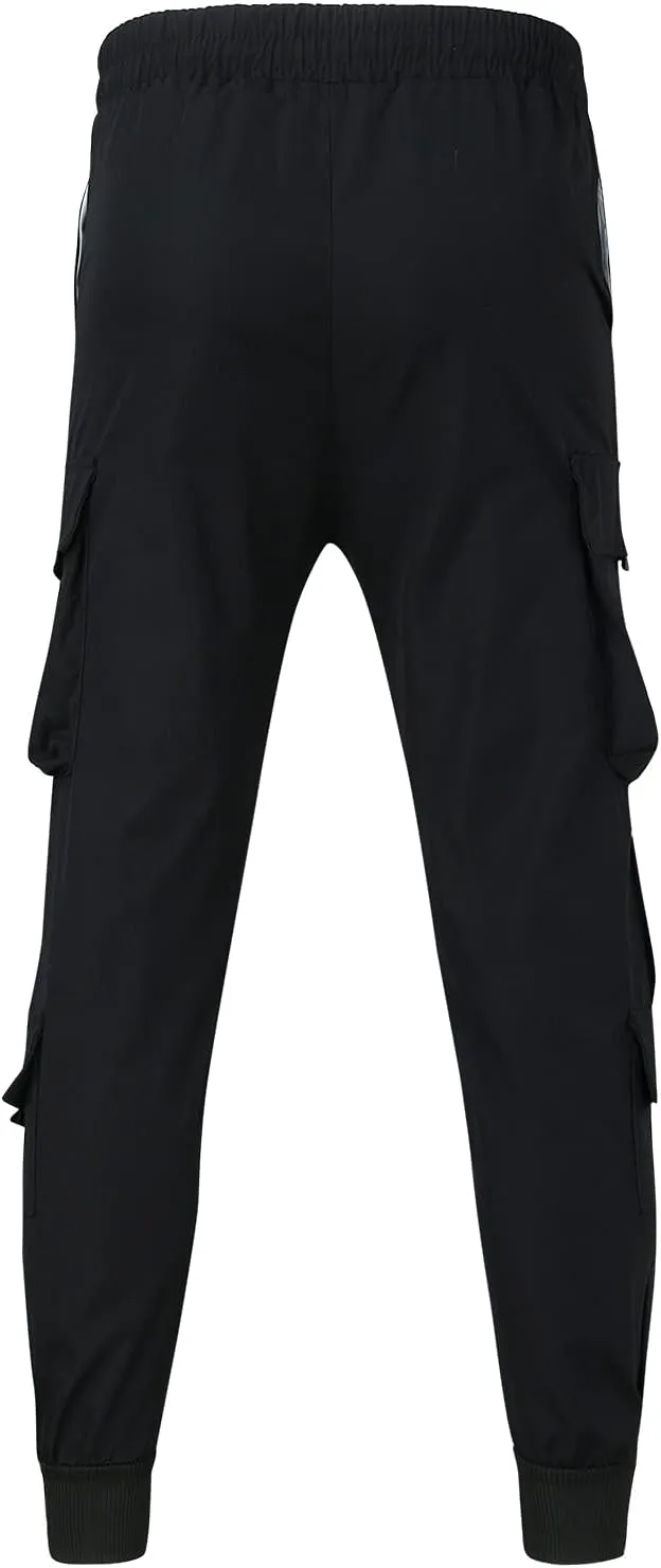 Cargo Pants for Men Big and Tall, 2023 Men's Heavyweight Cargo Fleece Sweatpants Stretch Elastic Waist Jogger Sports