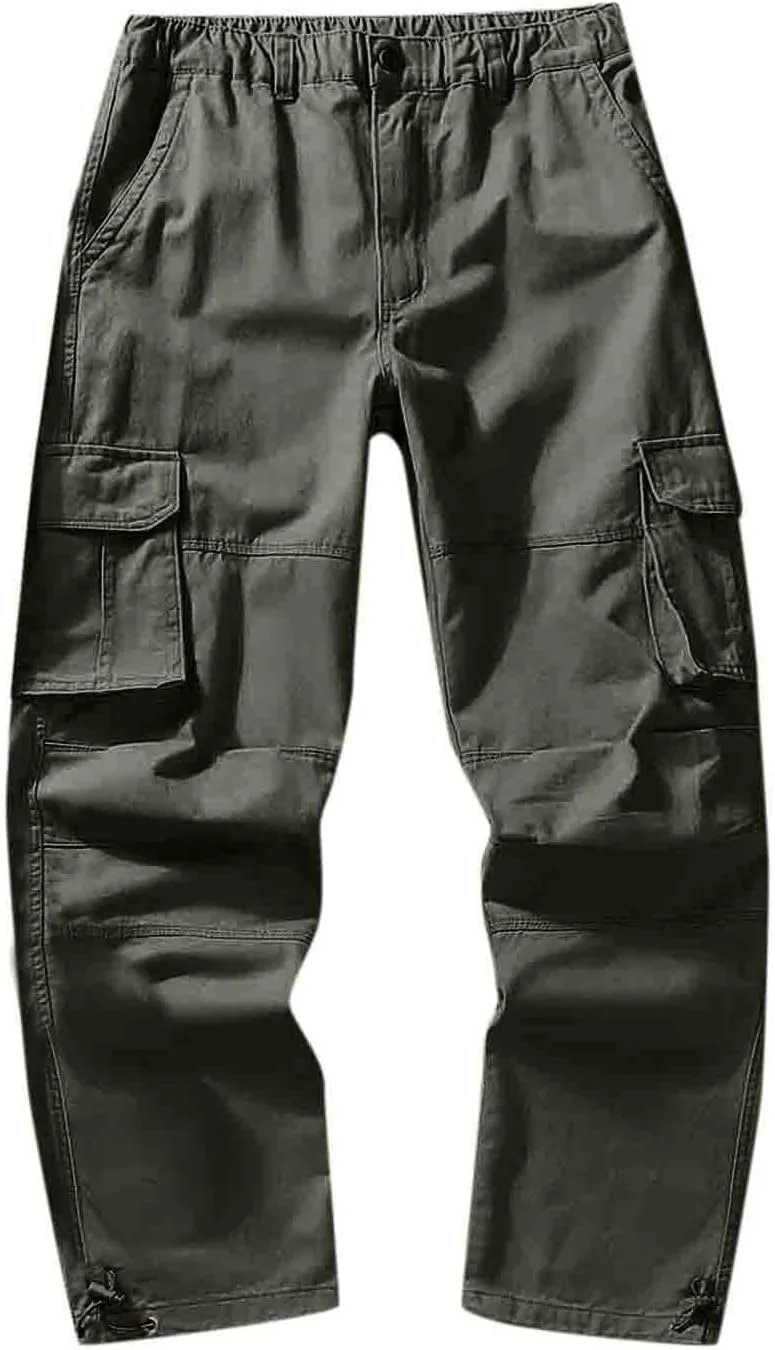 Cargo Pants for Men Big and Tall, Casual Pocket Sport Work Casual Trouser Pants Big and Tall Sweatpants for Men Mens