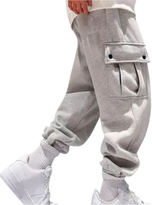 Cargo Sweatpants for Men Big and Tall for Men Mens Zip Joggers Pants Casual Gym Workout Track Pants Slim Fit Tapered