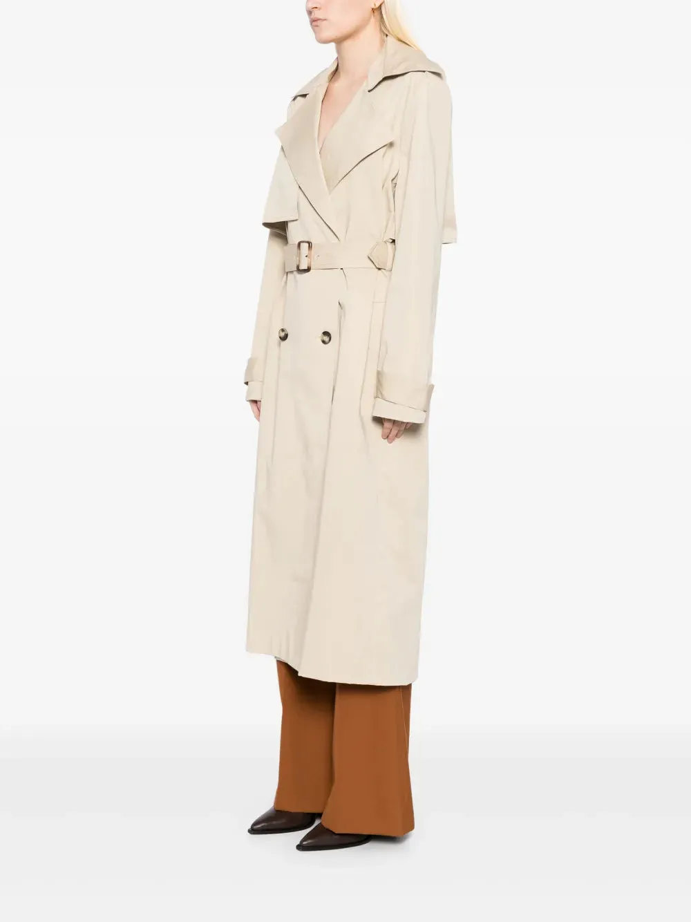 Classic Trench Coat in Champagne