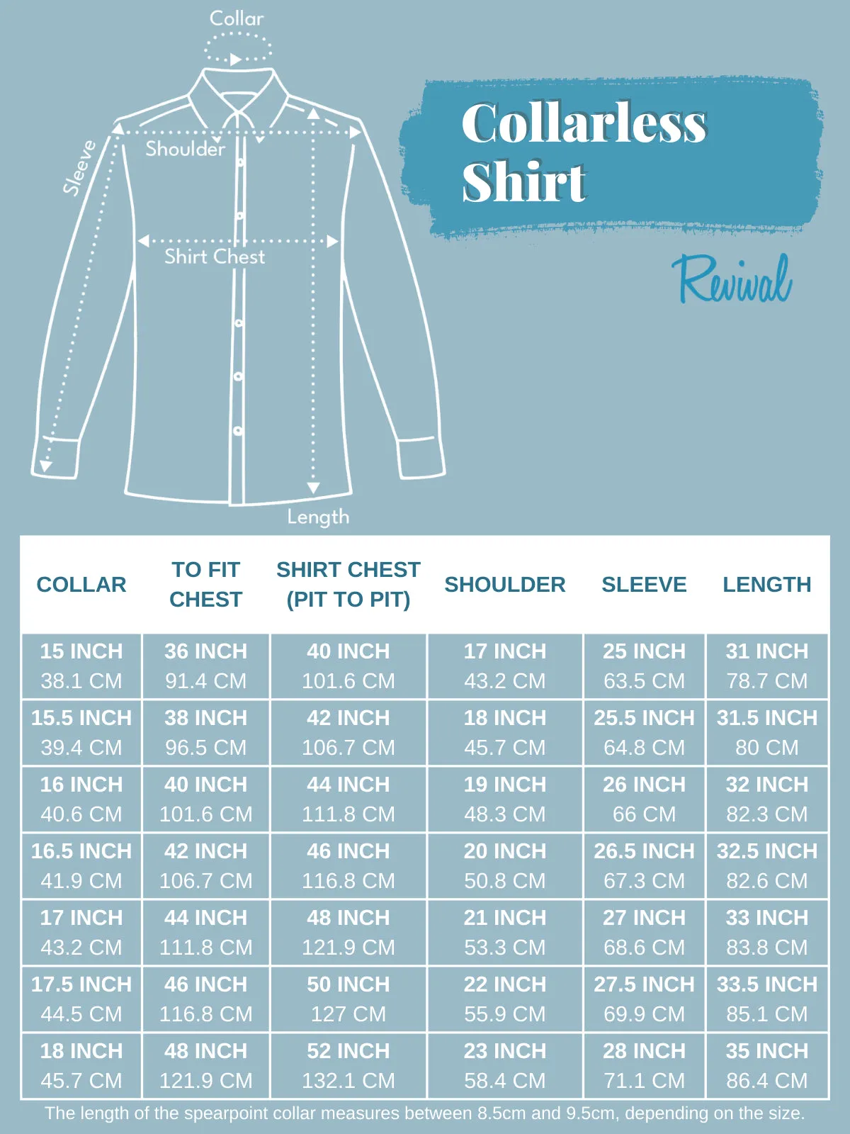 Collarless Grandad Shirt Seconds with Tiny Flaws