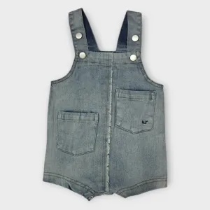 Crew Kids Blue Denim Two-Tone Overalls