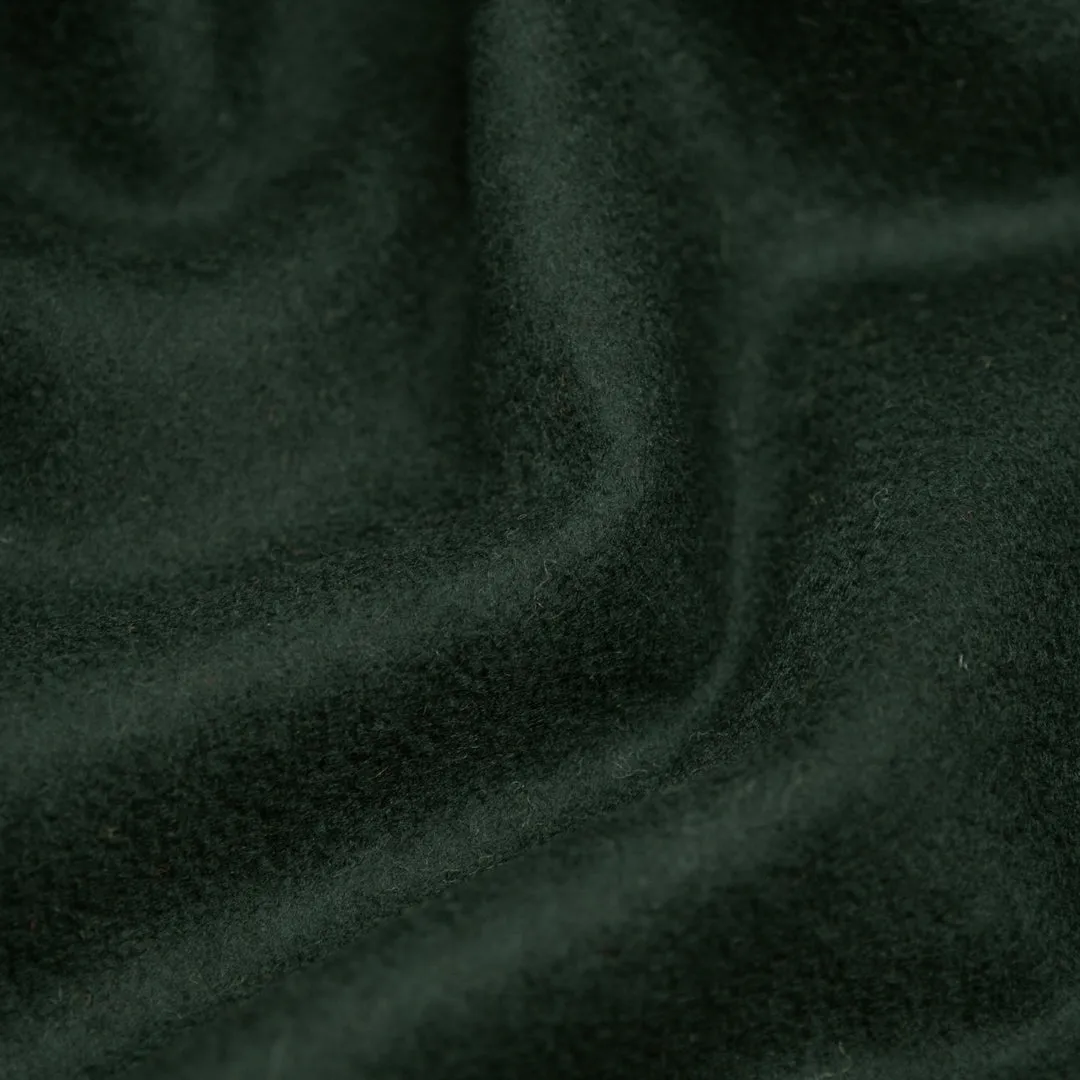 Deadstock Melton Wool Blend Coating - Pine