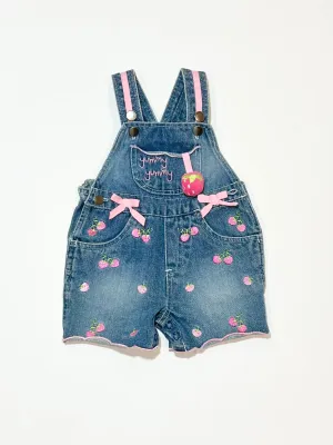 Denim strawberry overalls - Size 000