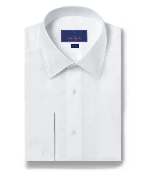 Dobby Weave French Cuff Formal Shirt