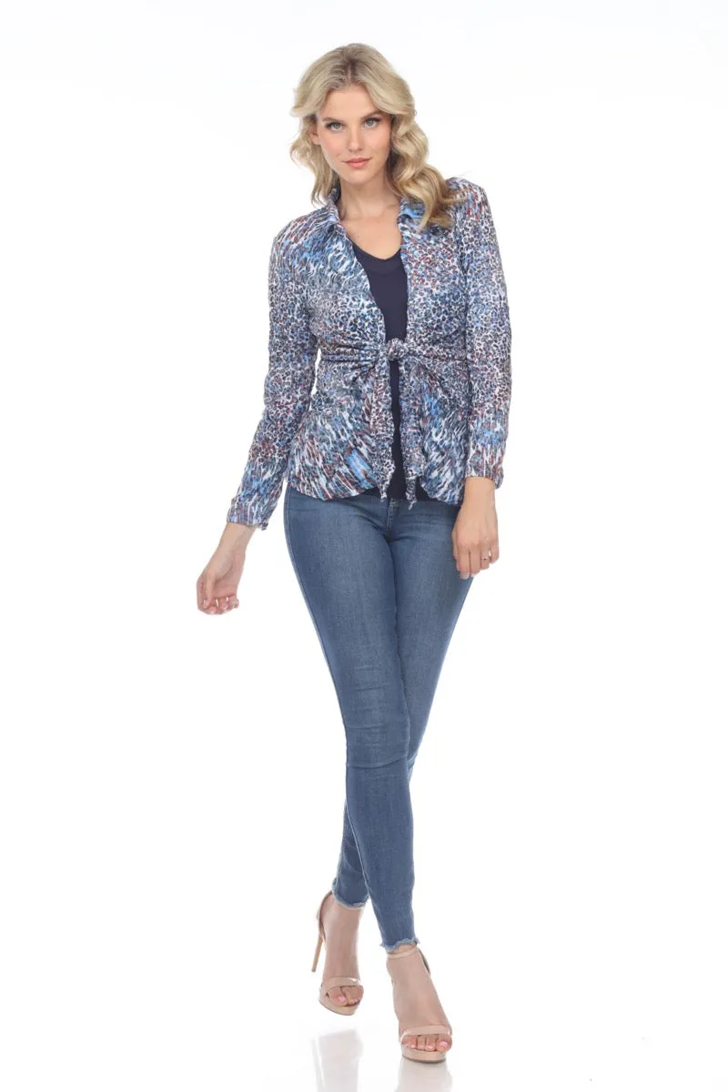 Elle Cardigan - Animal Spots