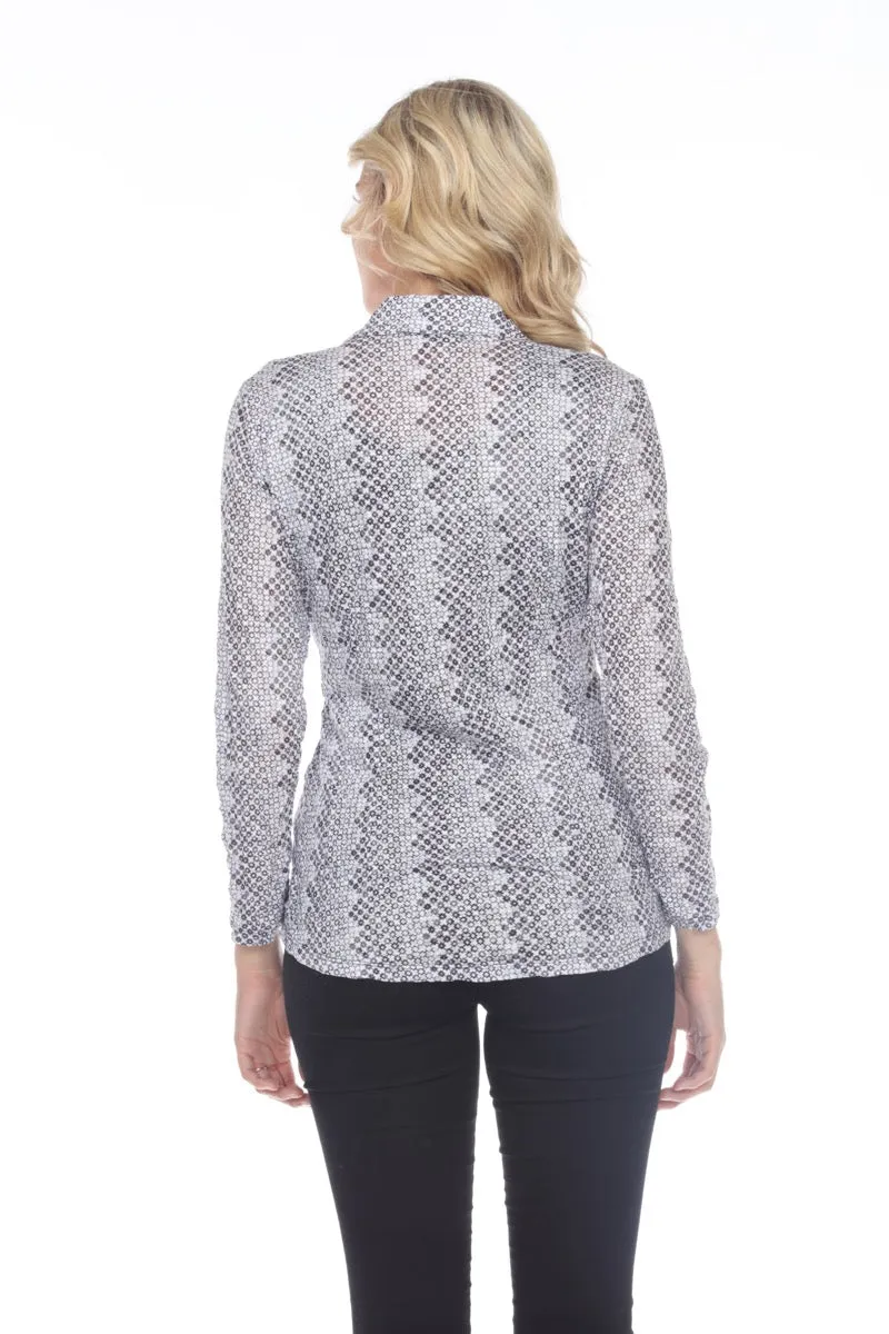Elle Cardigan - Silver Sequin