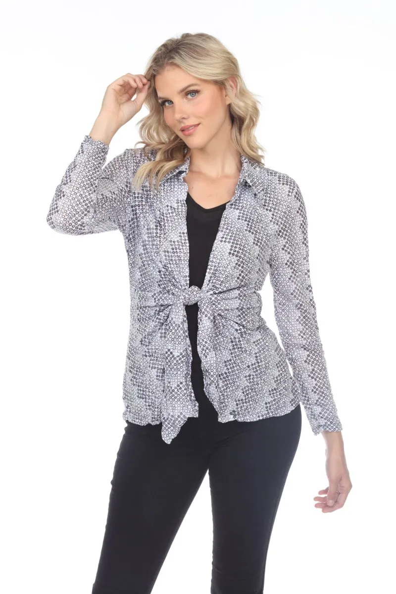Elle Cardigan - Silver Sequin