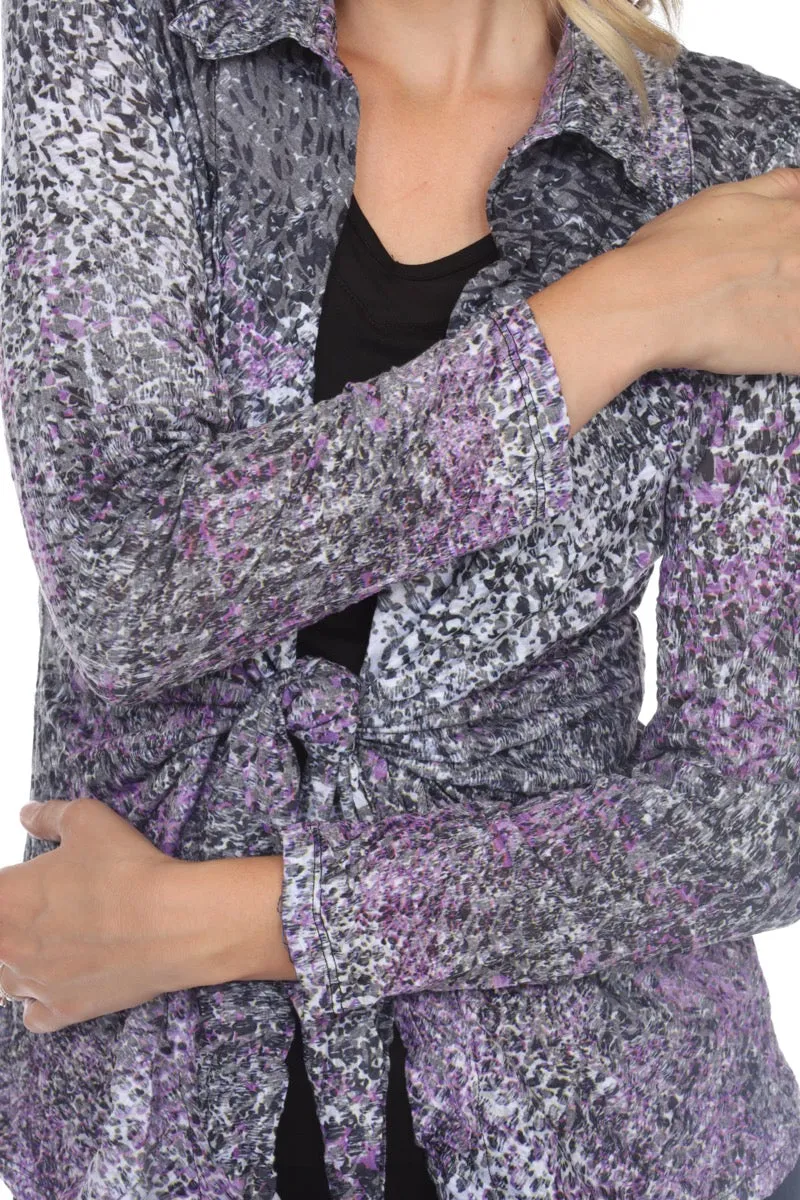 Elle Cardigan - Violet Impact