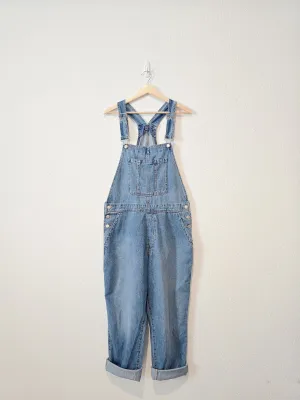 Gap Slouchy Denim Overalls (L)