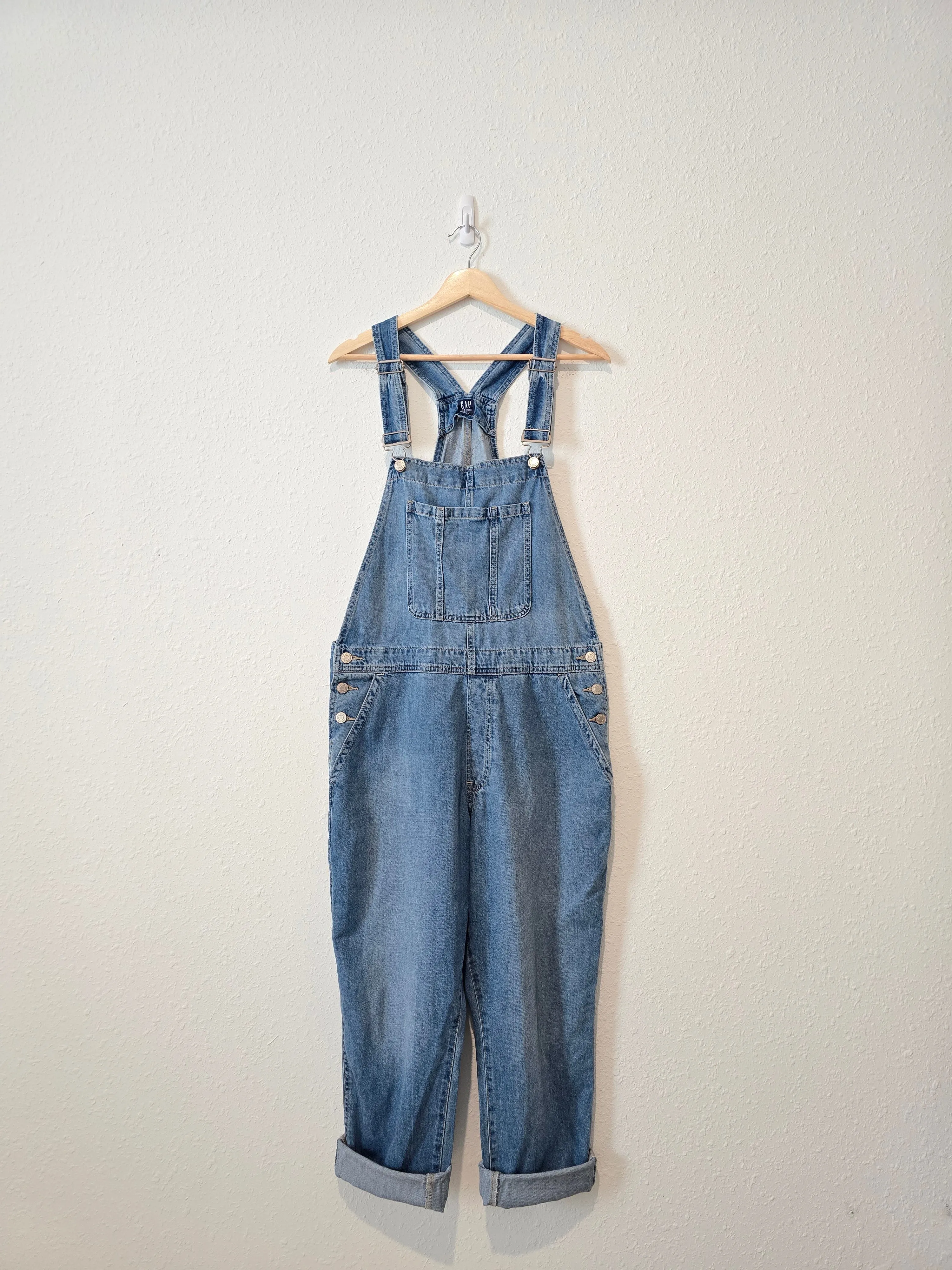 Gap Slouchy Denim Overalls (L)