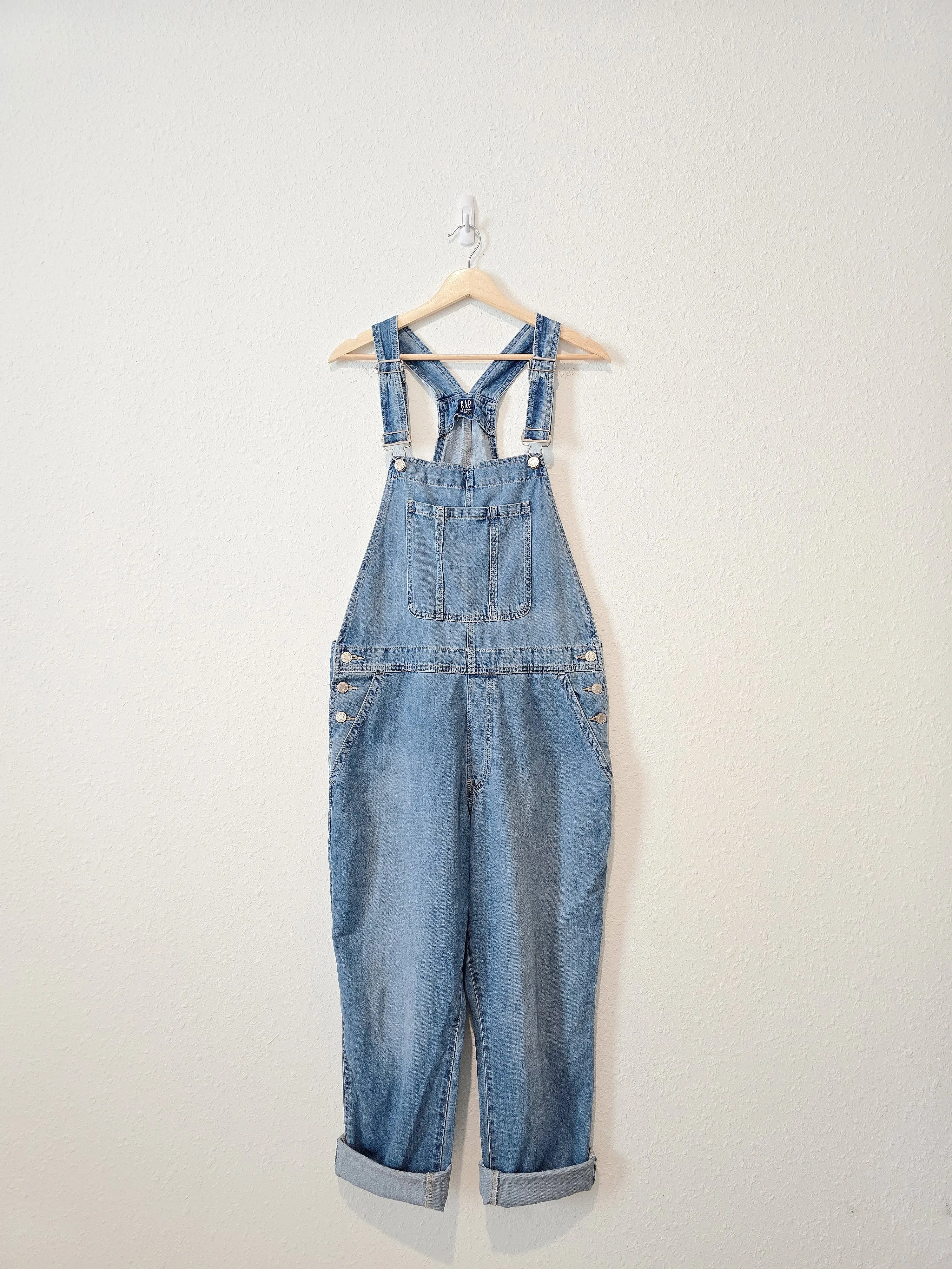 Gap Slouchy Denim Overalls (L)