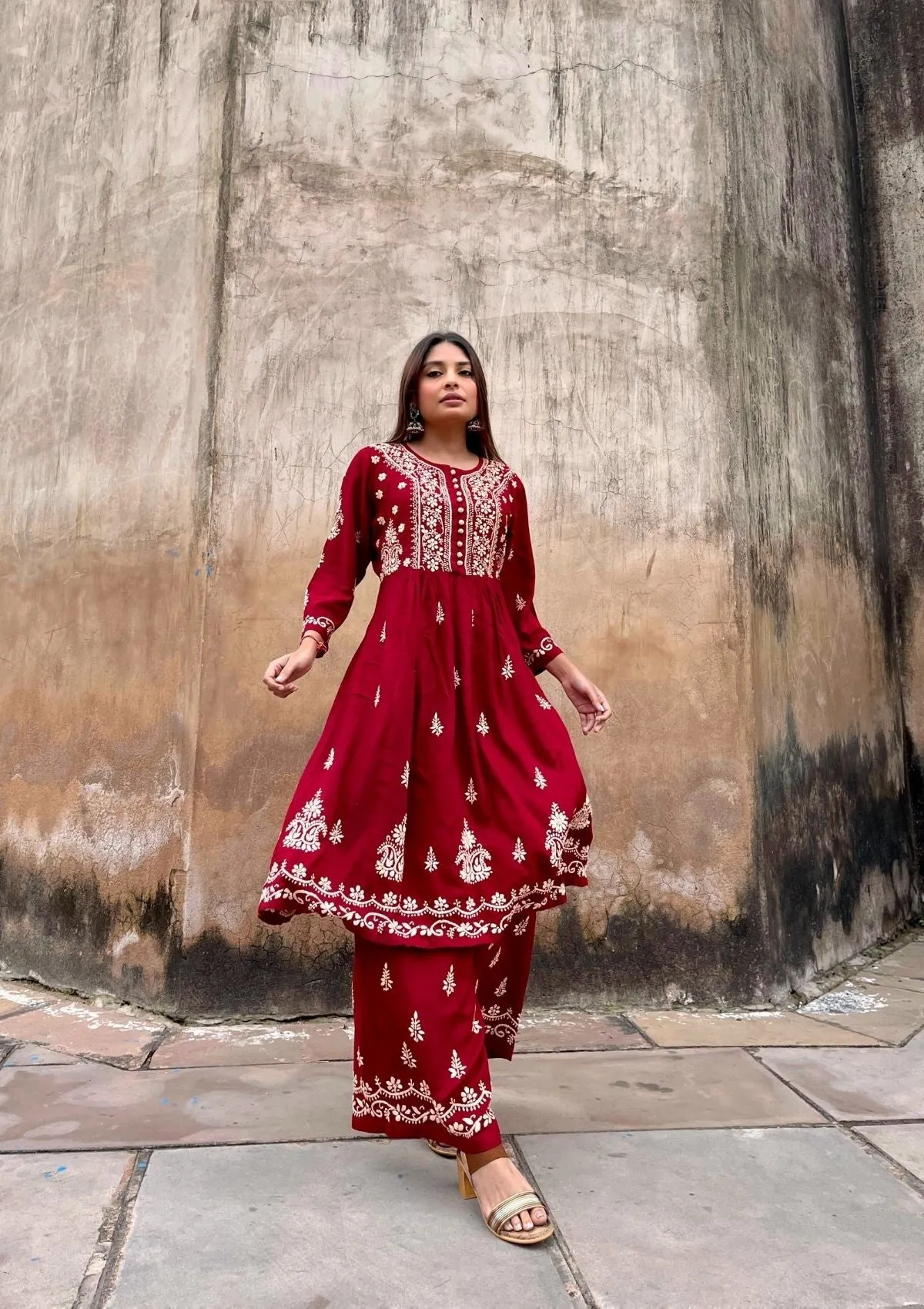 Gulnar Modal Anarkali Set
