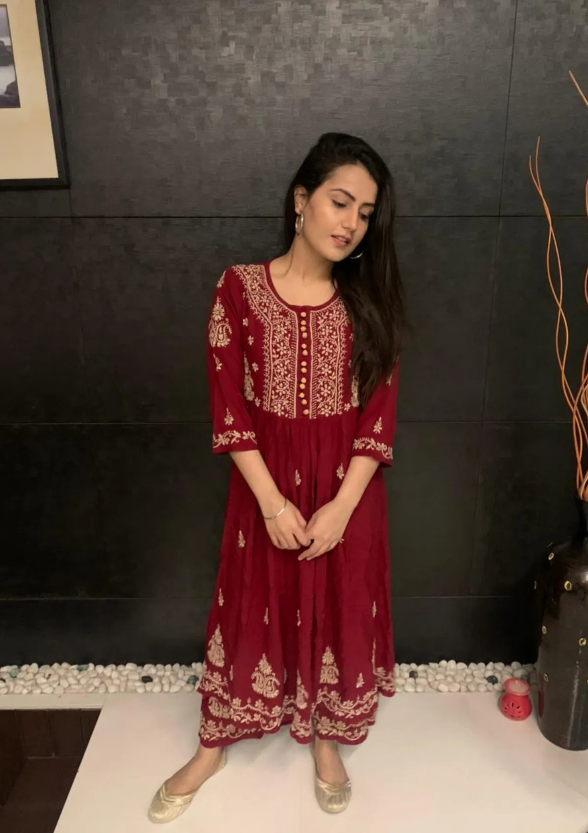 Gulnar Modal Anarkali Set