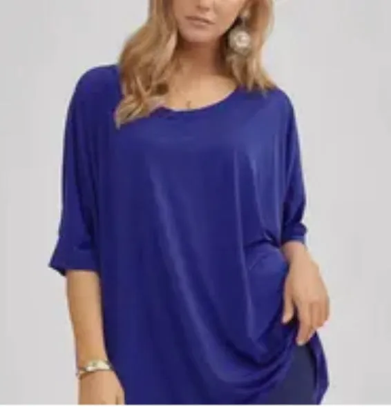 Hot Pink, Green, or Blue Dolman Style Top