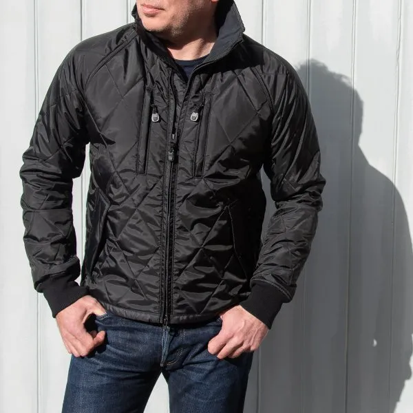 Iron Heart IHJ-79-BLK  Primaloft® Gold Quilted Rider's Jacket