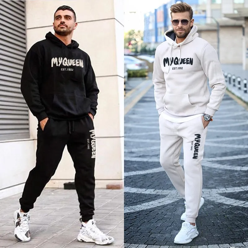 Luxury Mens Hooded Tracksuit