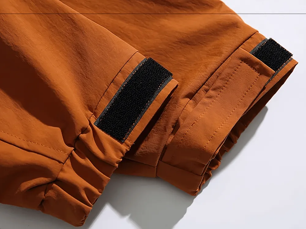 Men's Hooded Jacket with Multi-Pocket Design - SF2263
