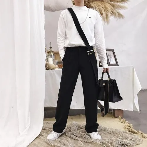 Men's One-shoulder Detachable Overalls