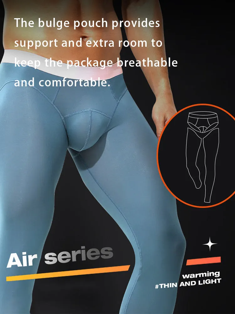 Men's Thin Slim-Fit 2-in-1 Thermal Bottoms & Long Johns