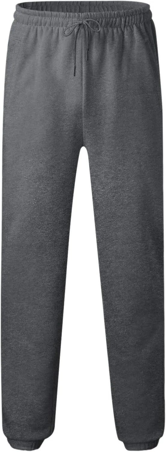 Mens Workout Cargo Sweatpants Work Jogger Pants with Pockets Mens Casual Pants Stretch Slim Fit Workout Bodybuilding