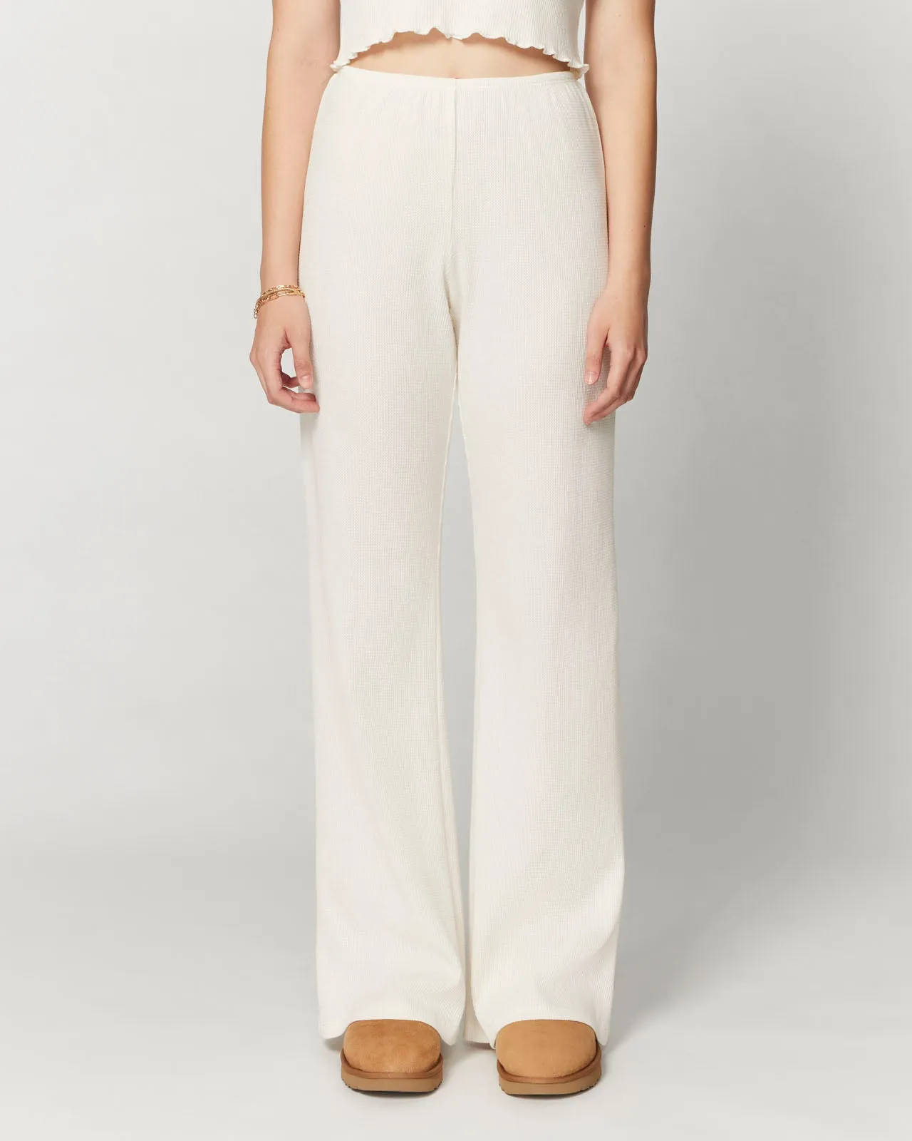 Micro Thermal Wide Leg Pant