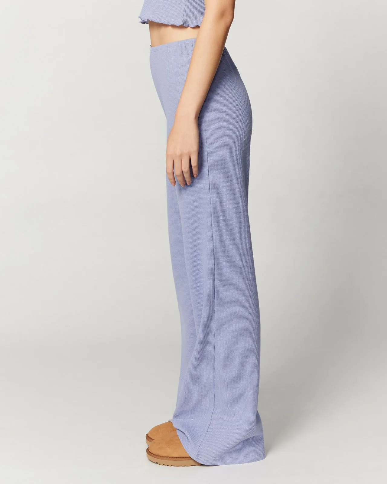 Micro Thermal Wide Leg Pant