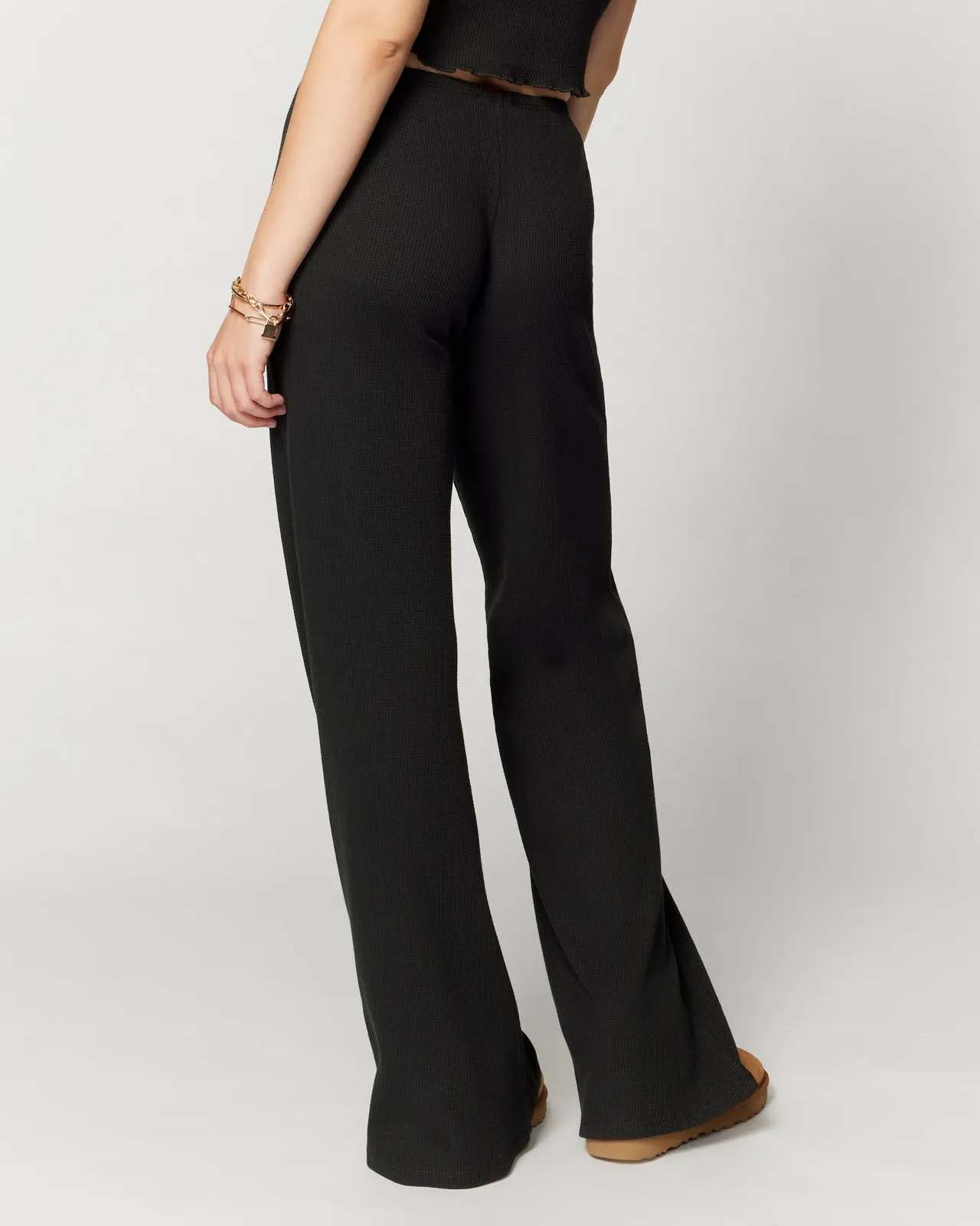 Micro Thermal Wide Leg Pant