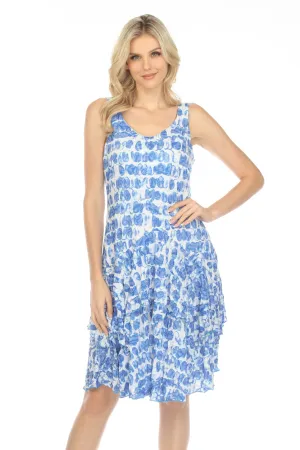 Paige Dress - Azure Drops