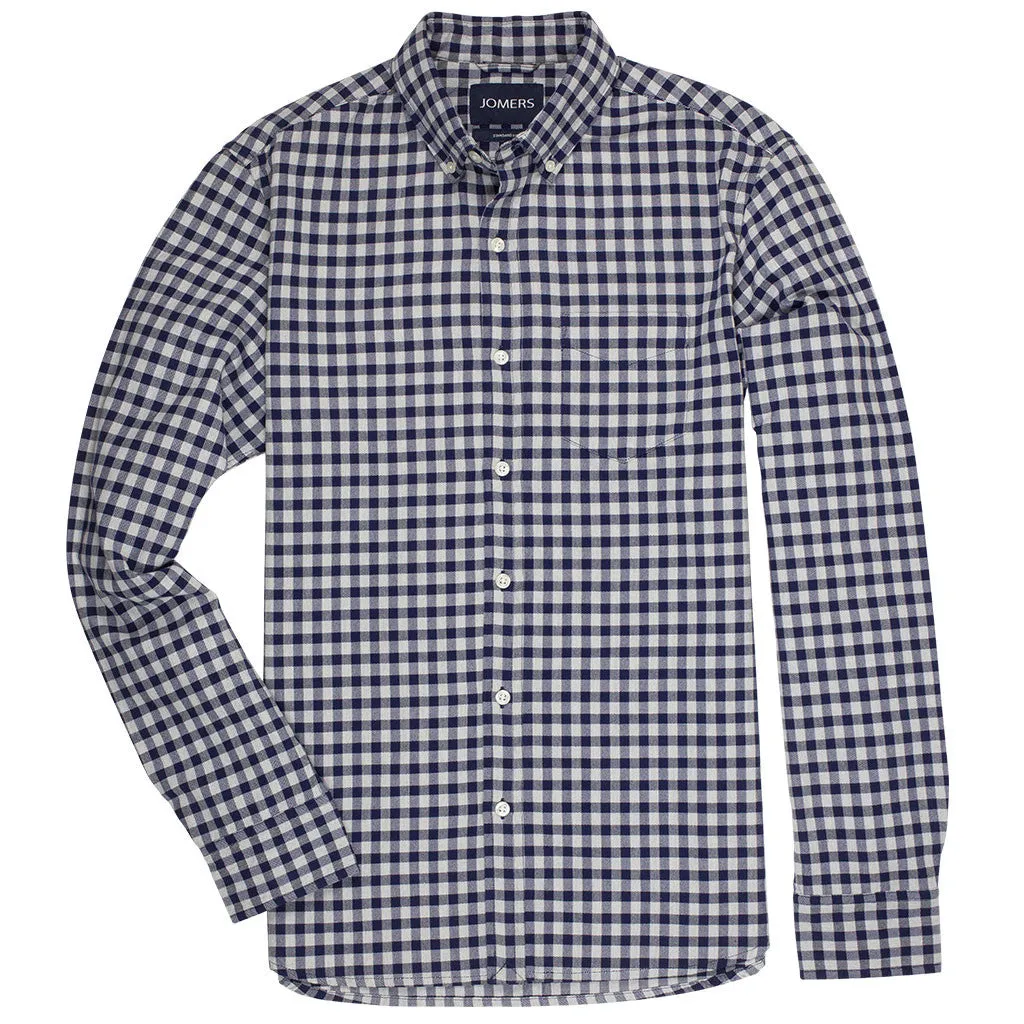 Pelham (Standard) - Navy Gingham Oxford Button Down