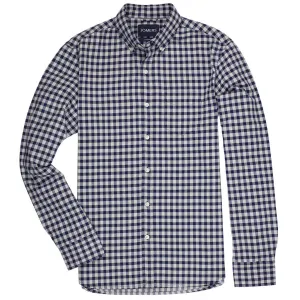 Pelham (Standard) - Navy Gingham Oxford Button Down