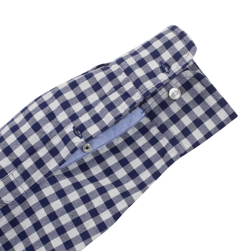 Pelham (Standard) - Navy Gingham Oxford Button Down