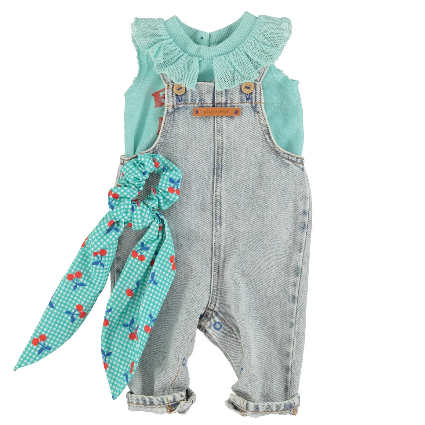 PIUPIUCHICK DENIM OVERALLS