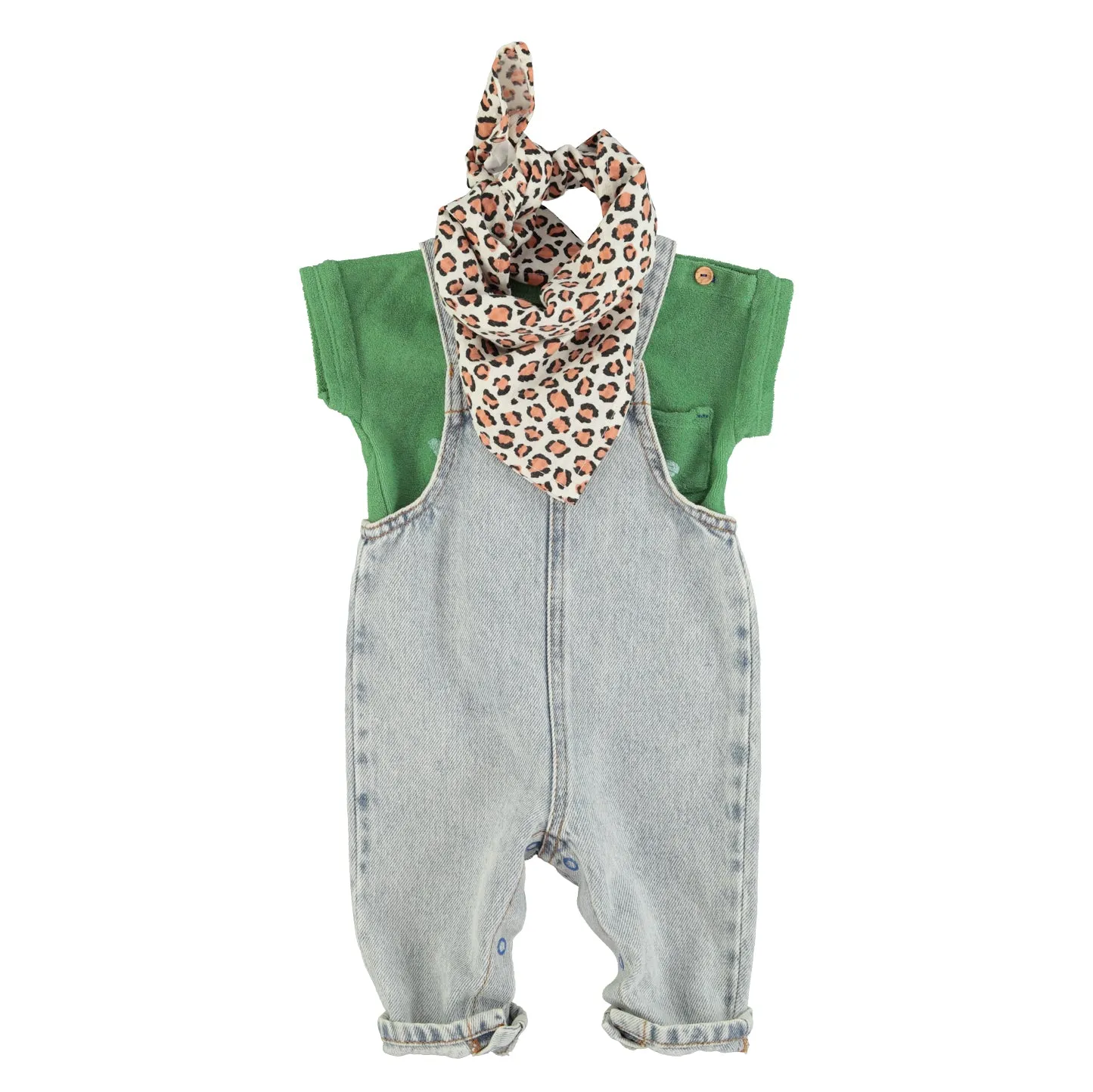 PIUPIUCHICK DENIM OVERALLS