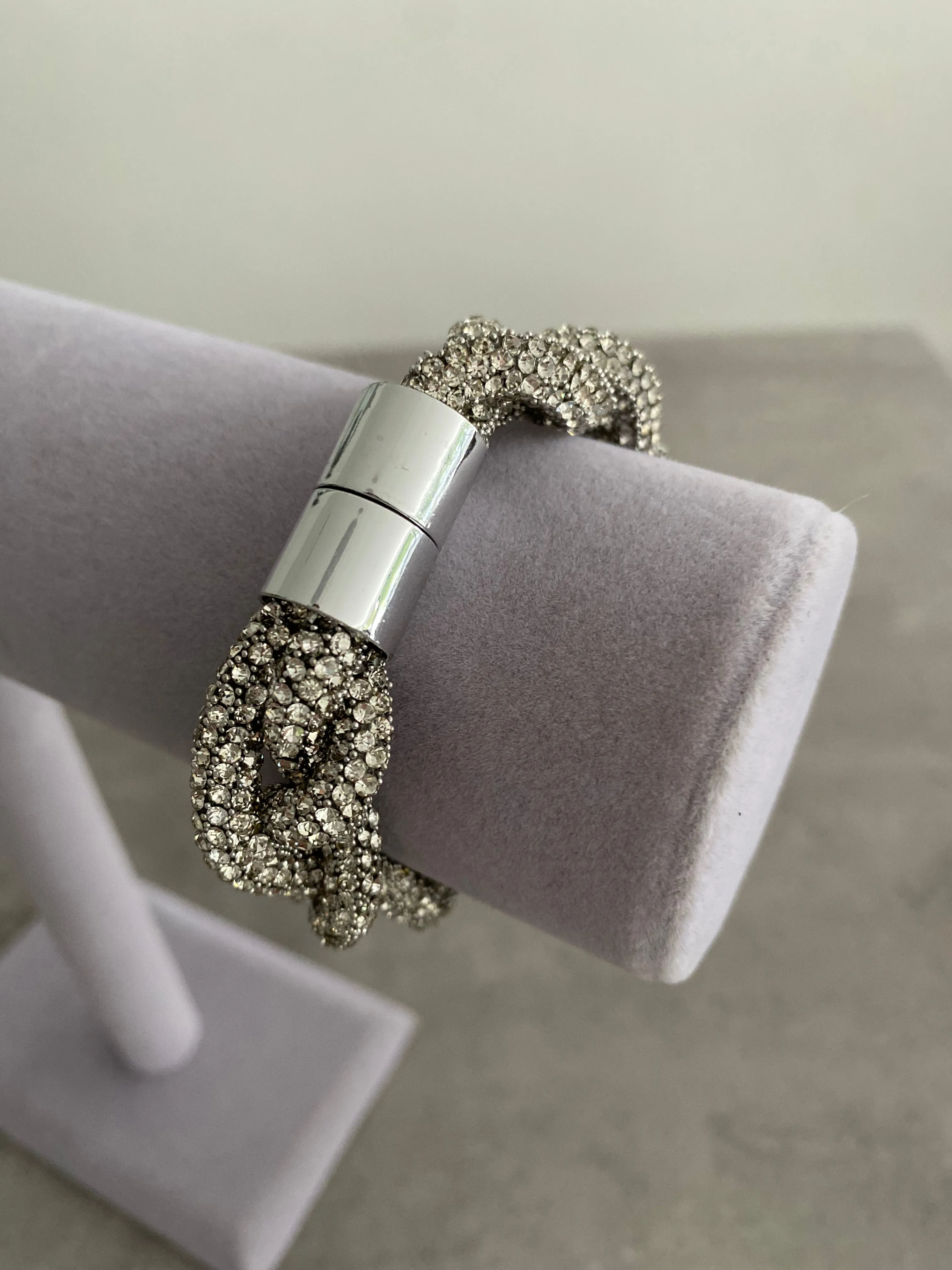 Plait Sparkle Bracelet - Silver