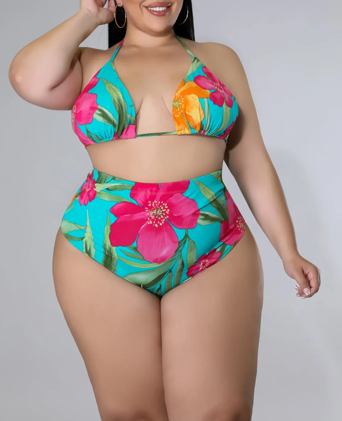 Plus Size 3pc Tulum Diaries Swim Set