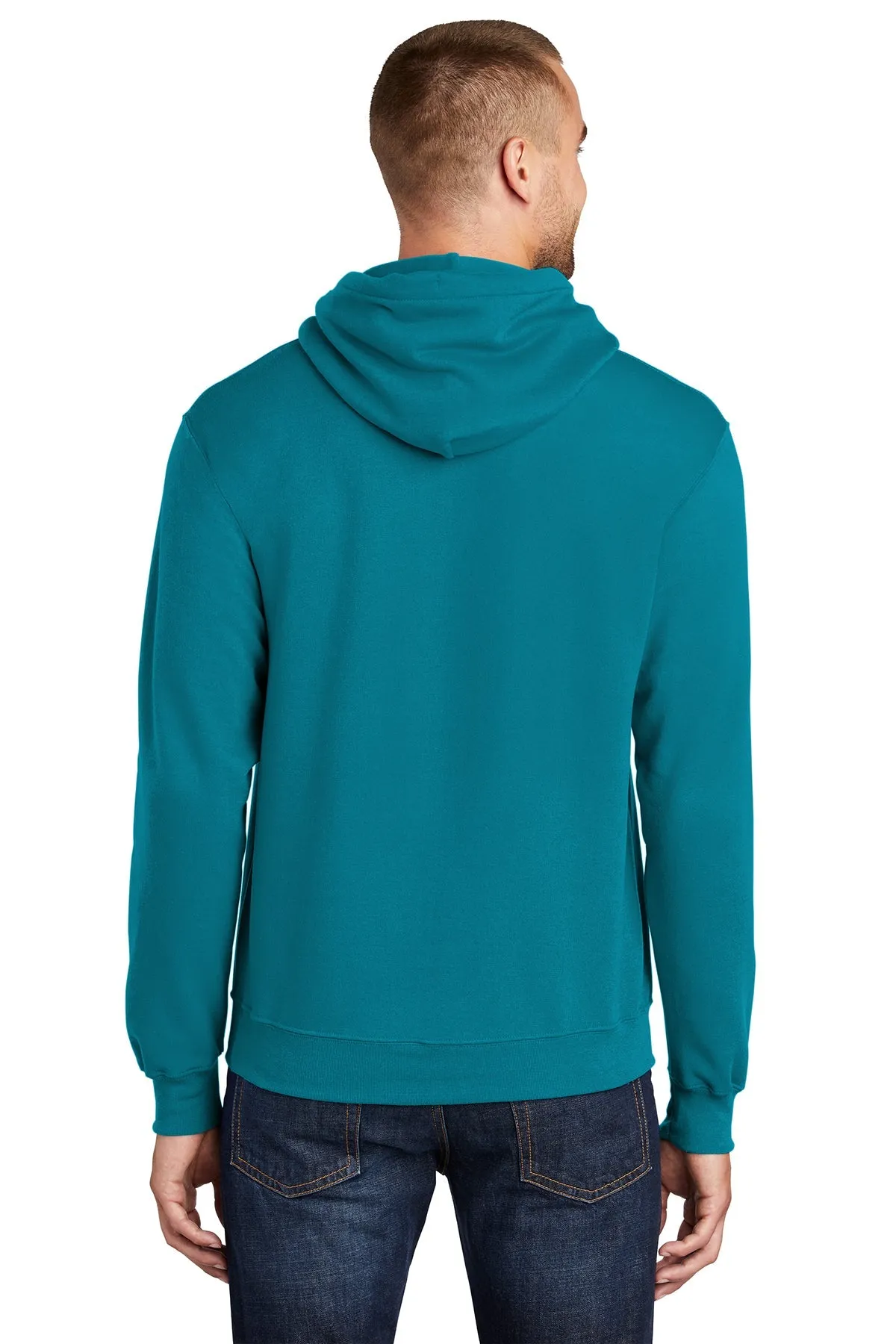 Port & Company Core Fleece Branded Hoodies, Teal