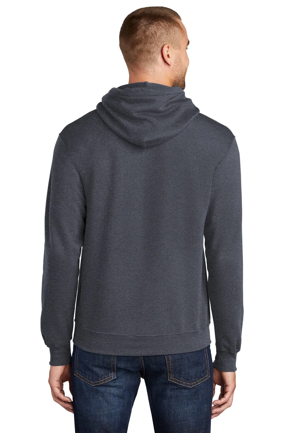 Port & Company Tall Core Fleece Customized Hoodies, Heather Navy
