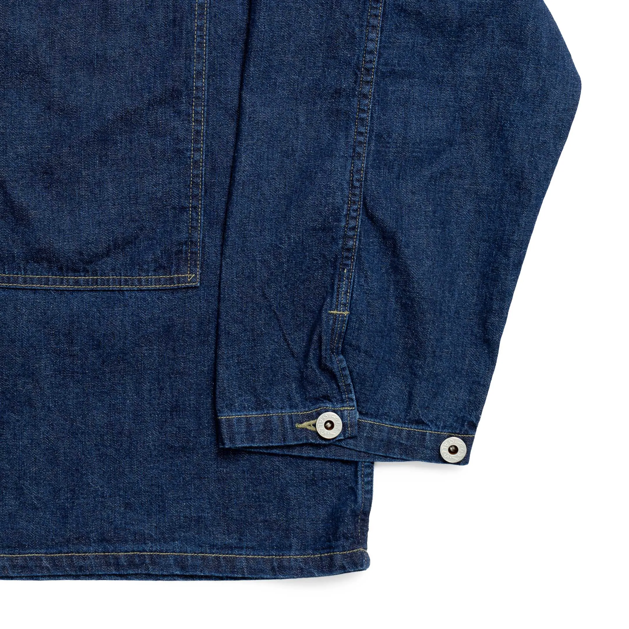 Post Overalls Army Shirt Blue Denim