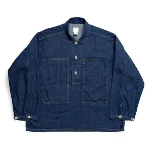 Post Overalls Army Shirt Blue Denim
